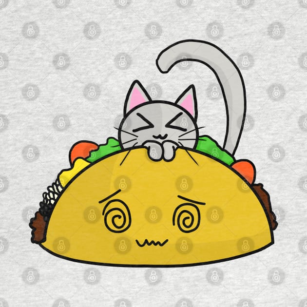 Cat and Taco by yuki123541
